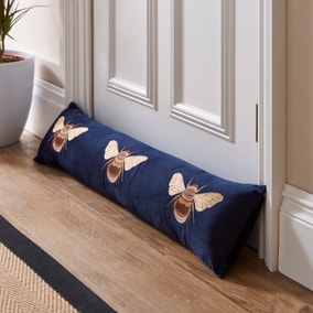 Bees Draught Excluder Navy