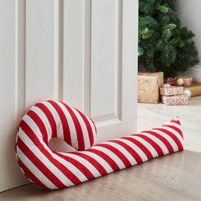Catherine Lansfield Christmas Candy Cane Draught Excluder