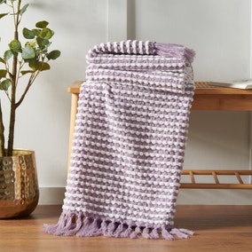 Catherine Lansfield Stab Stitch Throw 125cm x 150cm Catherine Lansfield Stab Stitch Throw 125cm x 150cm