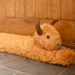 Country Living Highland Cow Draught Excluder
