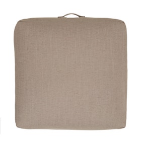 Global Taupe Slub Floor Cushion