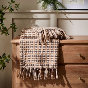 Mini Plaid Woven Throw, 130cm x 170cm