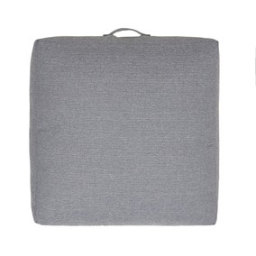 Slub Silver Floor Cushion
